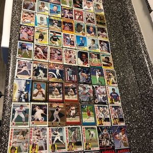 84 different California Angels baseball cards w/ Reggie Jackson Rod Carew Salmon